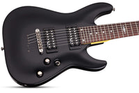 Schecter SGR C-7 MSBK Guitarra Eléctrica 7 Cuerdas Midnight Satin Black 2