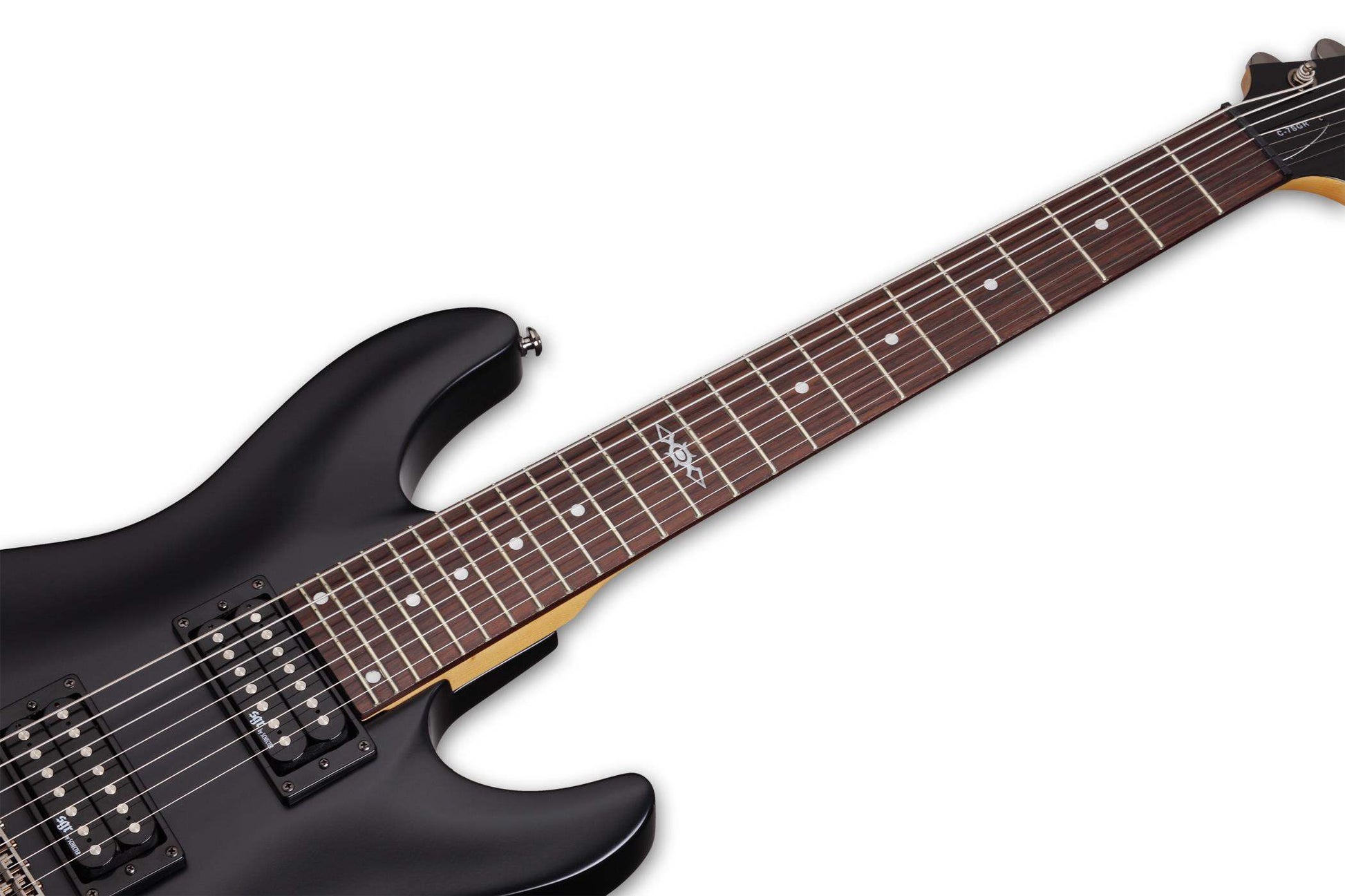 Schecter SGR C-7 MSBK Guitarra Eléctrica 7 Cuerdas Midnight Satin Black 6