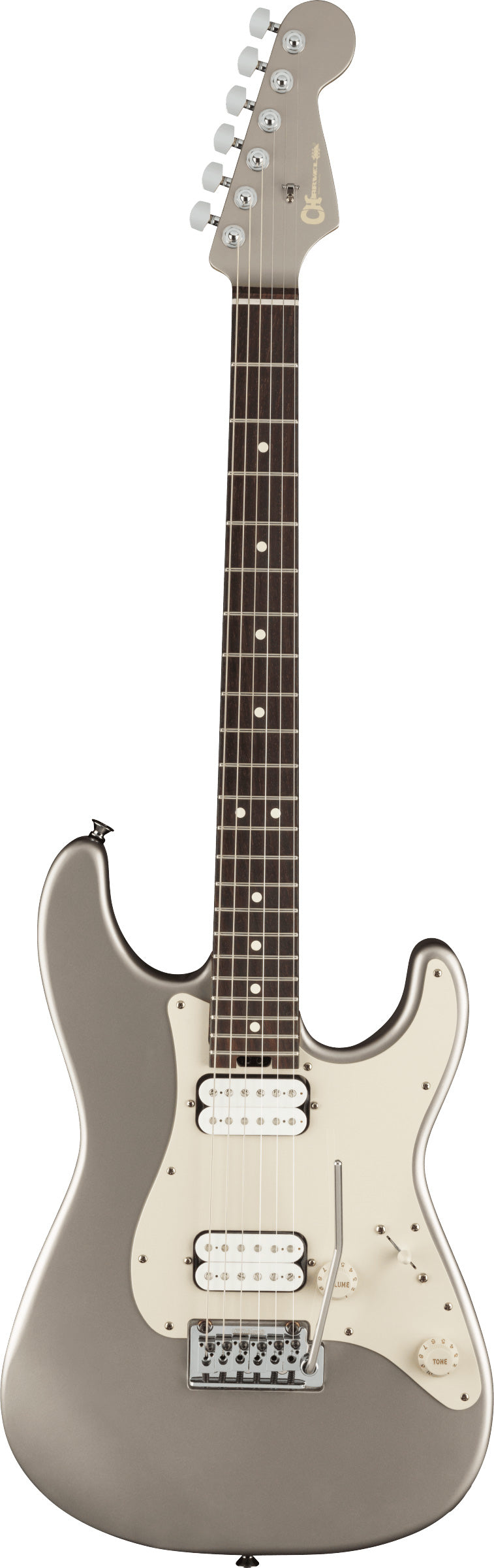 Charvel Prashant Aswani Signature Pro-Mod So-Cal Pa28 RW Guitarra Eléctrica Inca Silver 1