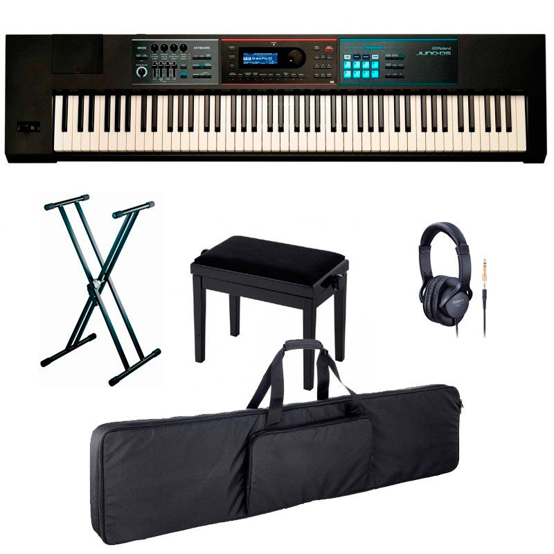 Roland -Pack- Juno DS88 Teclado Sintetizador + Soporte + Banqueta + Funda y Auriculares 1