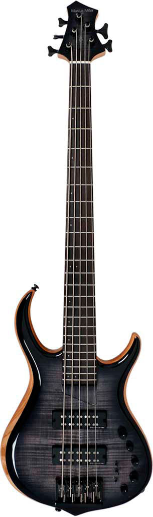 Marcus Miller M7 Swamp Ash-5 2nd Gen TBK Bajo Eléctrico 5 Cuerdas Transparent Black 1
