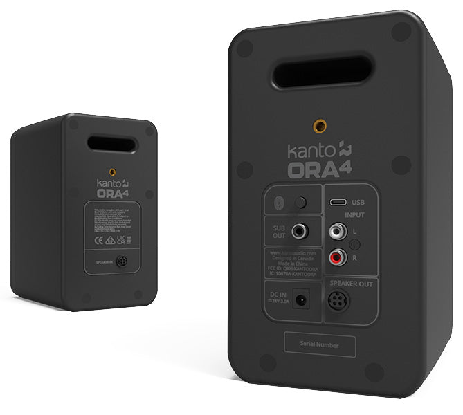 Kanto ORA4MB-C Pareja Altavoces Referencia con Bluetooth Negro Mate 2