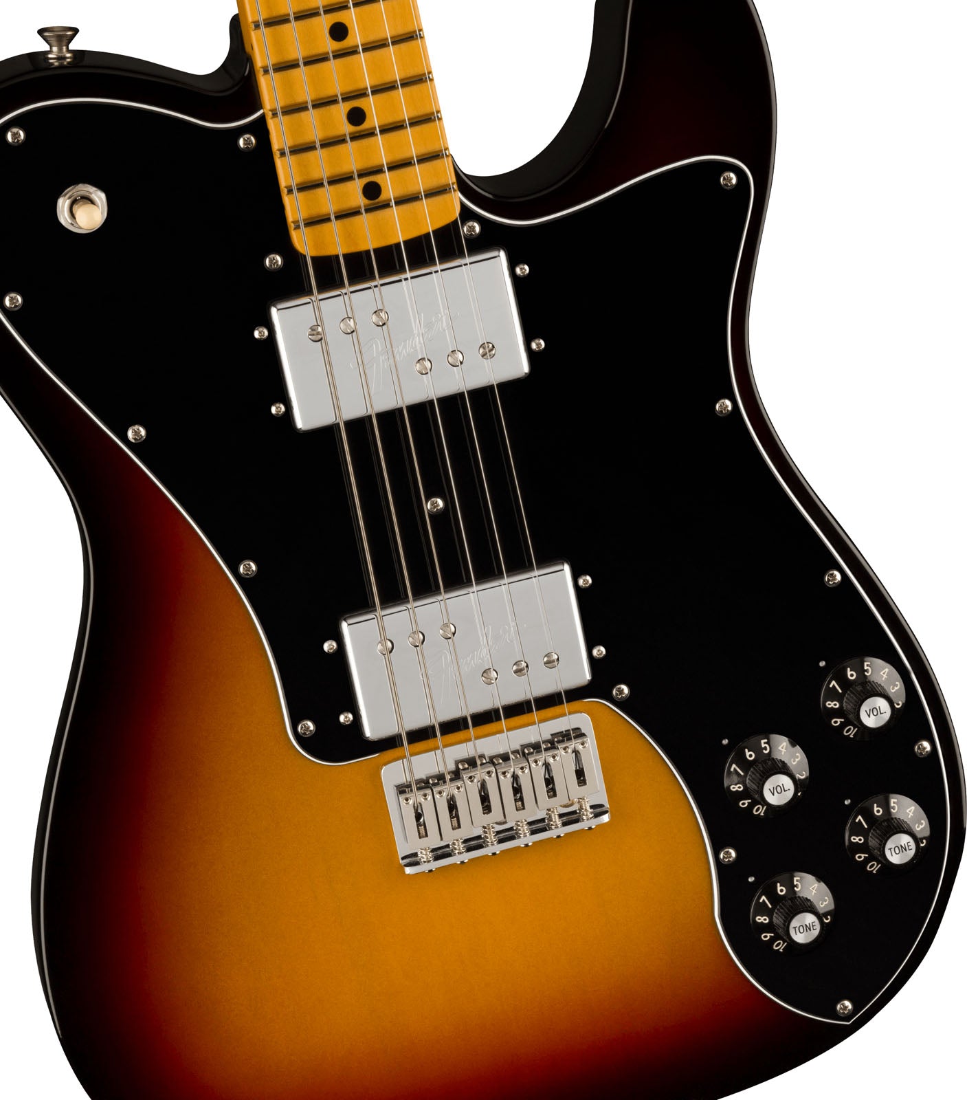 Fender American Vintage II 1975 Telecaster Deluxe MN Guitarra Eléctrica 3 Colores Sunburst 4