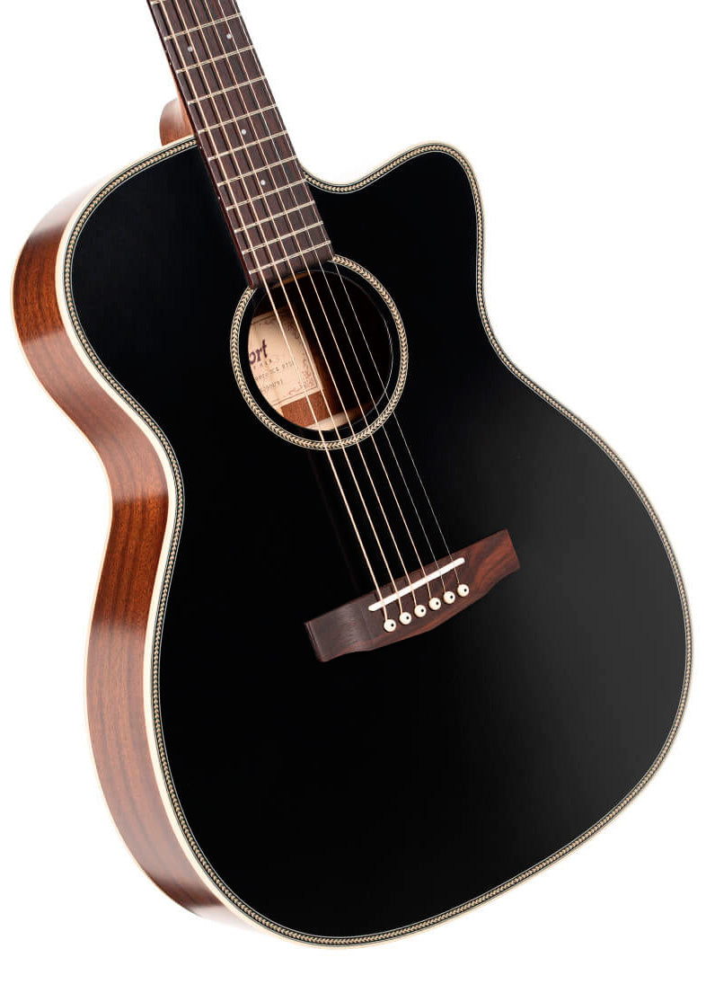 Cort Essence-OC4 BTG Guitarra Electroacústica Top Black 3