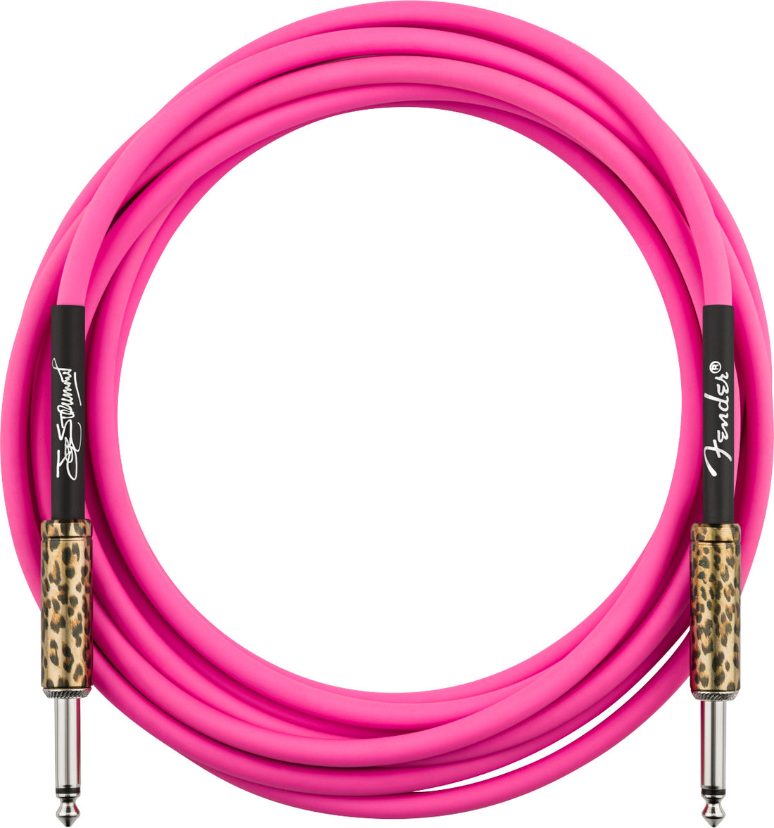 Fender 0990810215 Joe Strummer Cable Instrumento Recto 4 Metros Pink Leopard 1