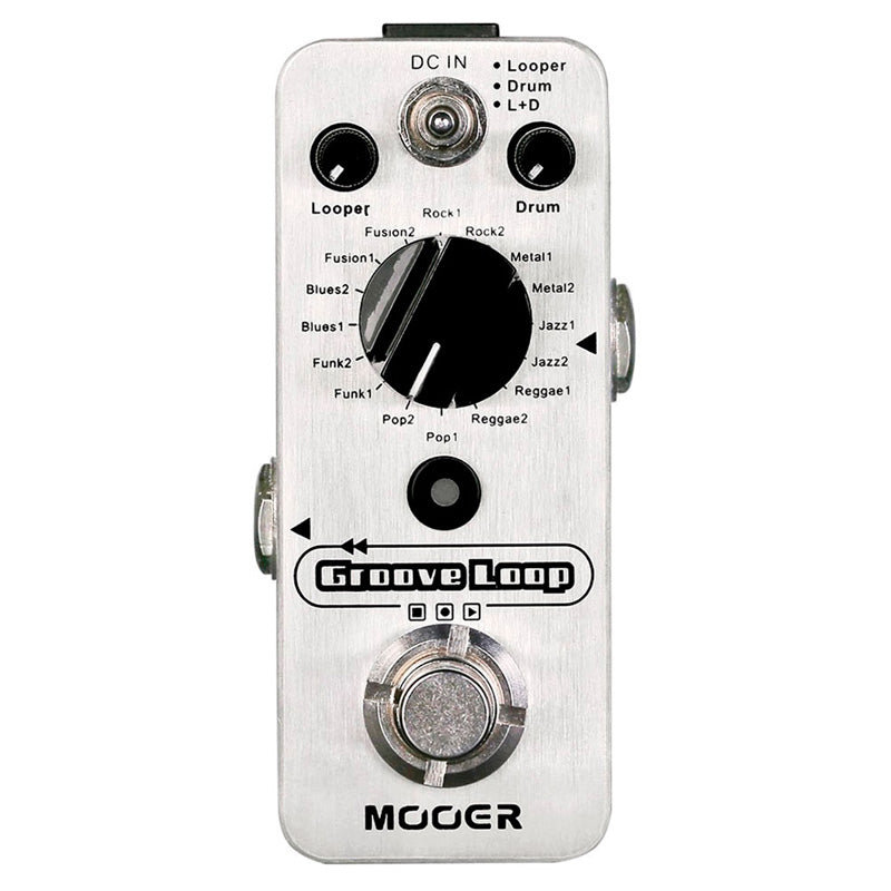 Mooer Groove Loop Pedal Looper con Ritmos 11