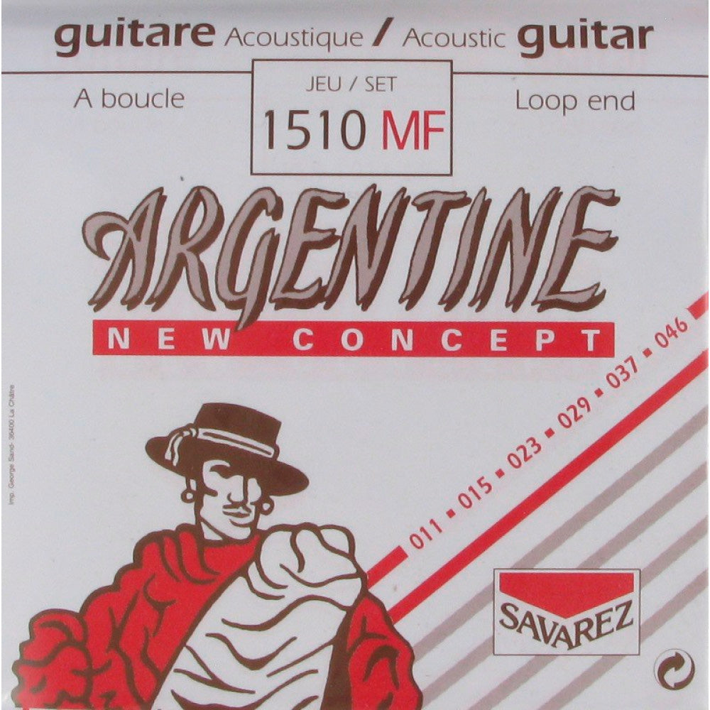 Savarez 1510-MF Argentine Juego Cuerdas Guitarra Acústica 11-46 1