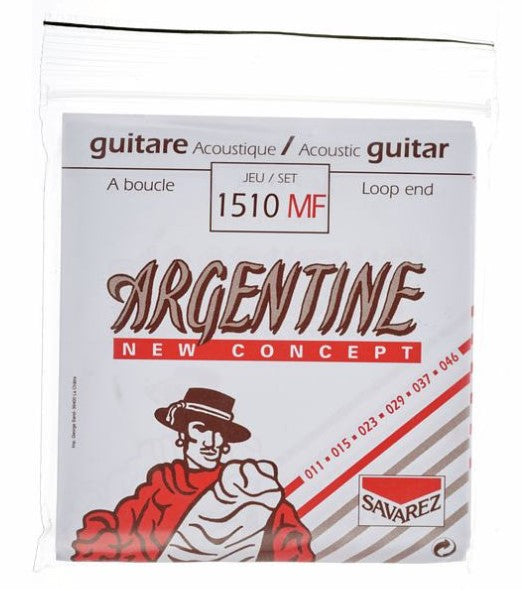 Savarez 1510-MF Argentine Juego Cuerdas Guitarra Acústica 11-46 2