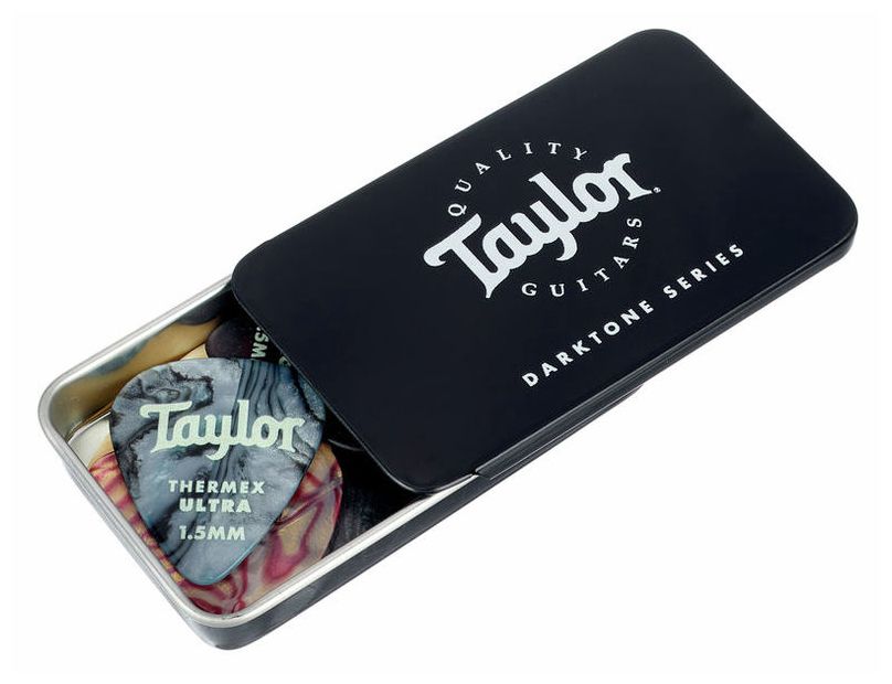 Taylor 2600 Pick Tin Darktone Series Estuche Nueve Púas 3