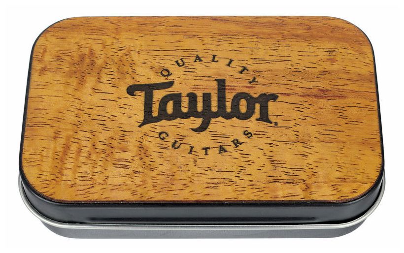 Taylor 2601 Pick Tin Darktone Series Koa Collectors Edition Estuche Nueve Púas 10