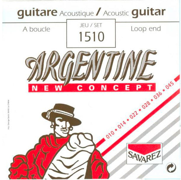 Savarez 1510 Argentine Juego Cuerdas Guitarra 010-045 1