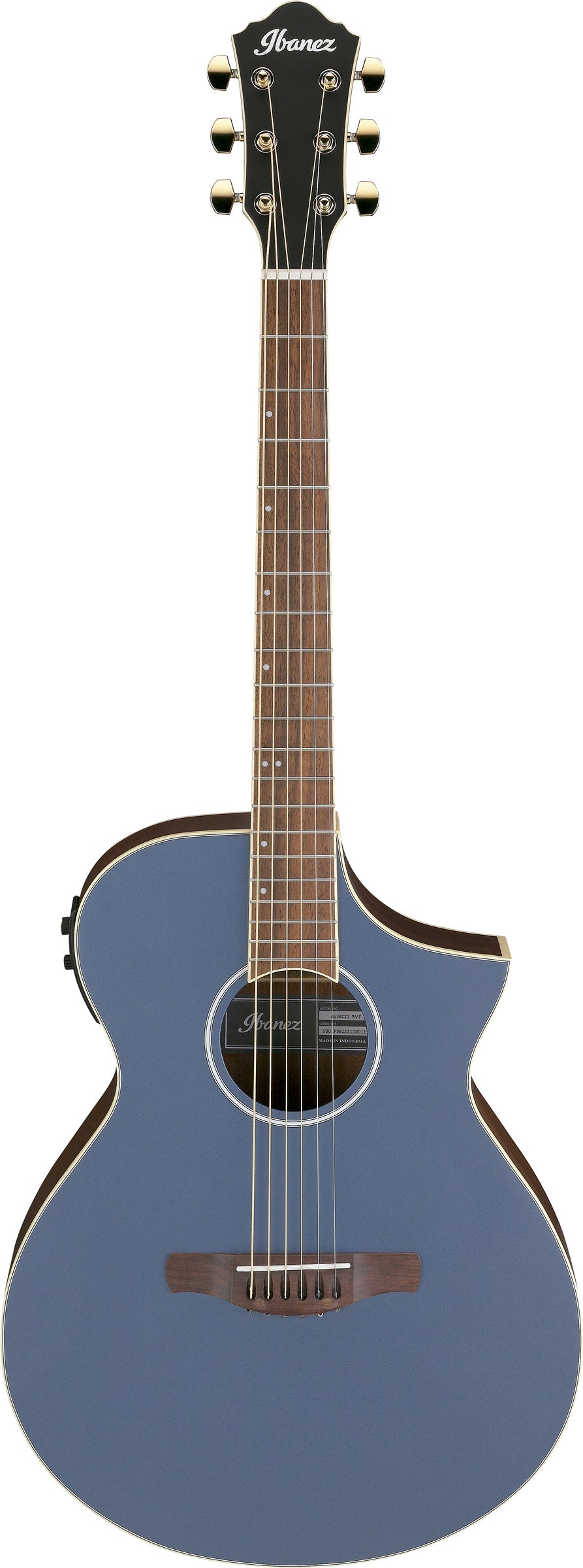 Ibanez AEWC12 PMF Guitarra Electroacústica Prussian Blue Metallic 1