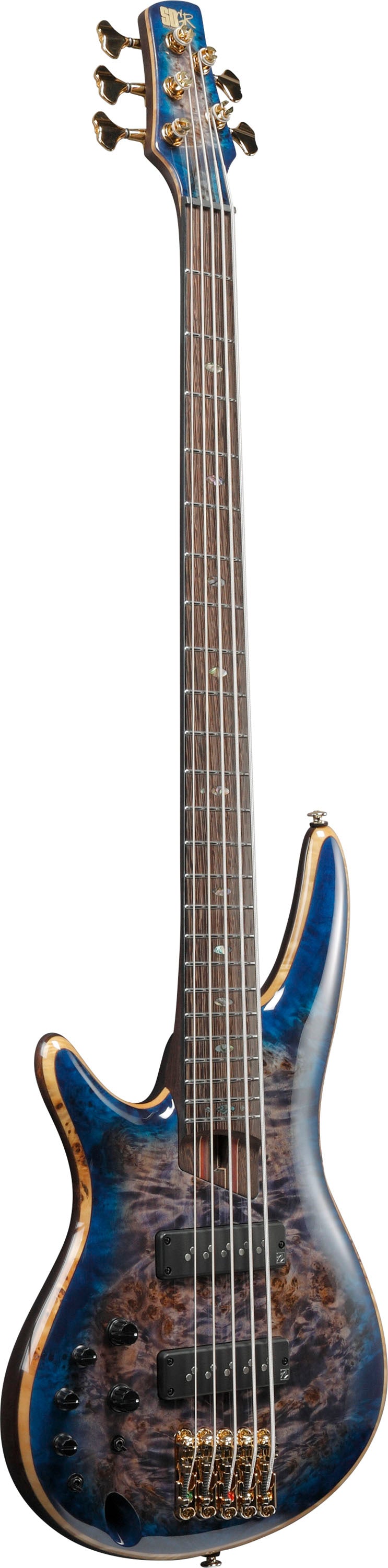 Ibanez SR2605L CBB Premium Bajo Eléctrico 5 Cuerdas para Zurdos Cerulean Blue Burst 2