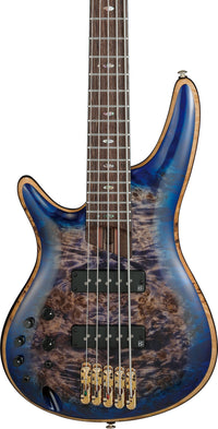 Ibanez SR2605L CBB Premium Bajo Eléctrico 5 Cuerdas para Zurdos Cerulean Blue Burst 4