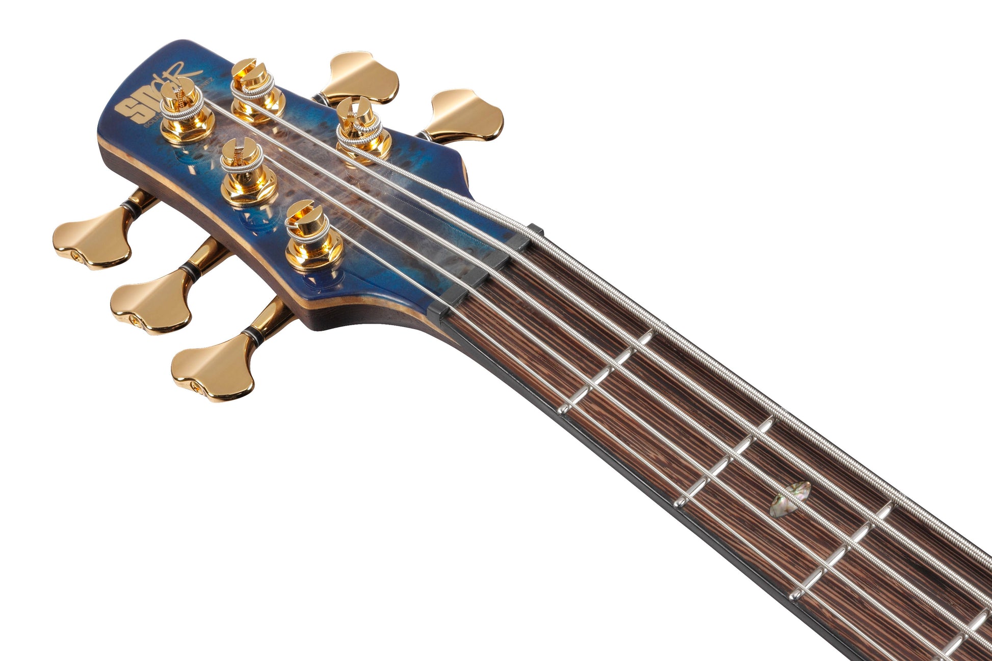 Ibanez SR2605L CBB Premium Bajo Eléctrico 5 Cuerdas para Zurdos Cerulean Blue Burst 6