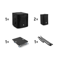 LD Systems D12G4XBAGSET Set Fundas y Plataforma con Ruedas para DAVE 12 G4X 3