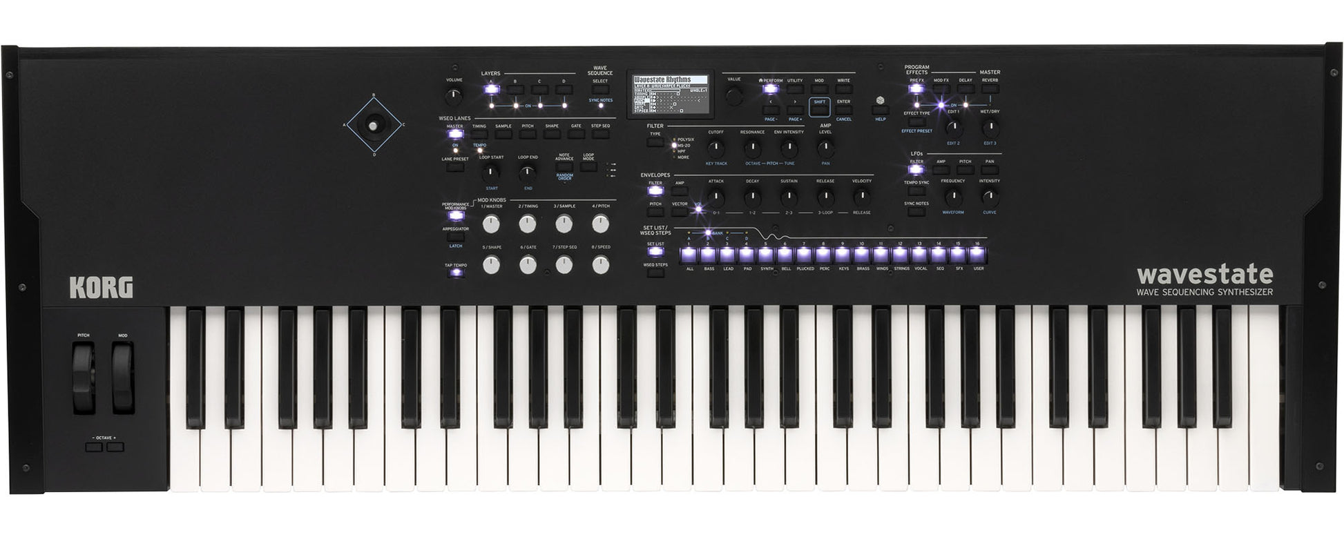 Korg Wavestate SE Teclado Sintetizador de Secuencia de Ondas 1