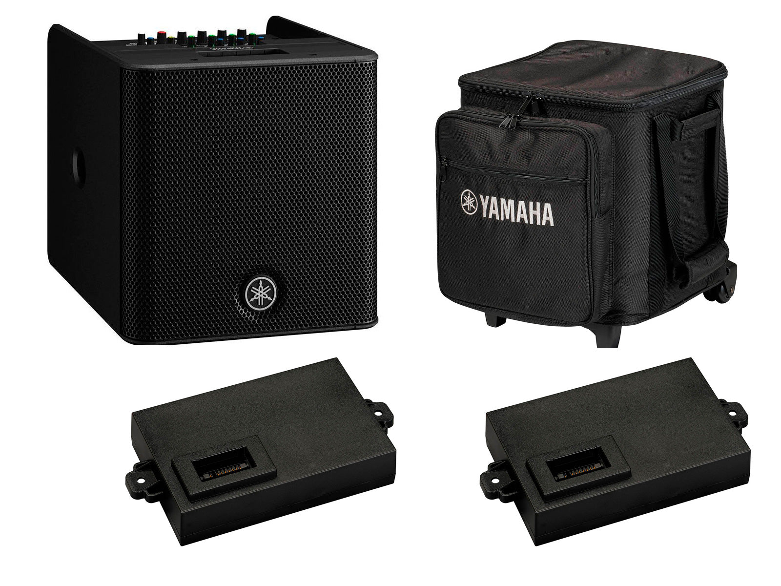 Yamaha -Pack- Stagepas 200 BTR Sistema de PA Portátil con Batería + Funda + Batería de Recambio 1