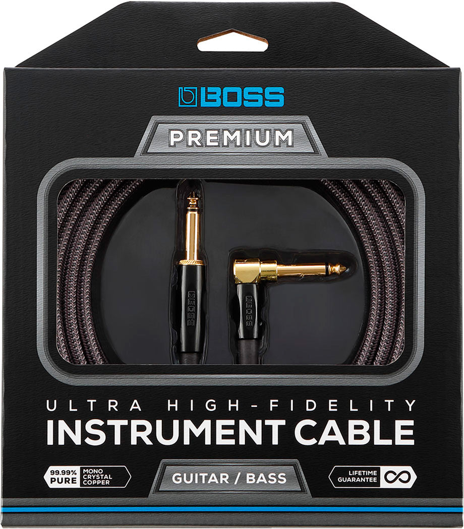 Boss BICP10A Premium Cable Instrumento Jack Recto Jack Acodado 3 Metros 2