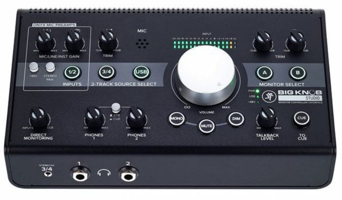 Mackie Big Knob Studio Controlador Monitores E Interfaz de Audio 3