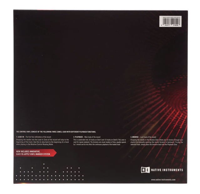 Native Instruments Vinilo Rojo V2 para Traktor Scratch Pro 2 3