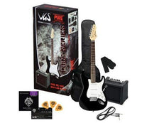 GEWApure Pack VGS Guitarra Eléctrica RC100 Negra + Amplificador 1