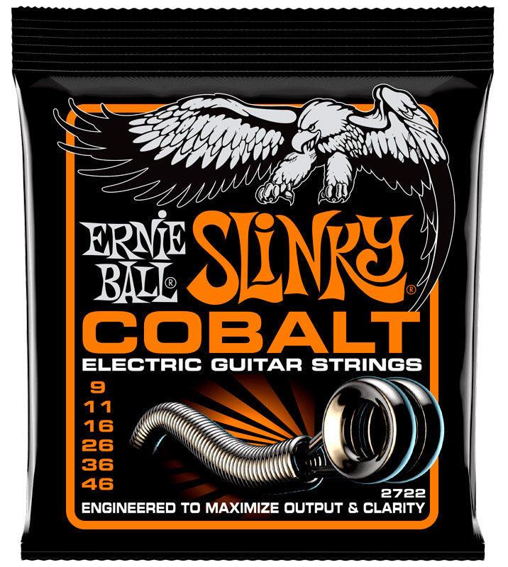 Ernie Ball 2722 Cobalt Juego Cuerdas Guitarra Eléctrica 009-046 1