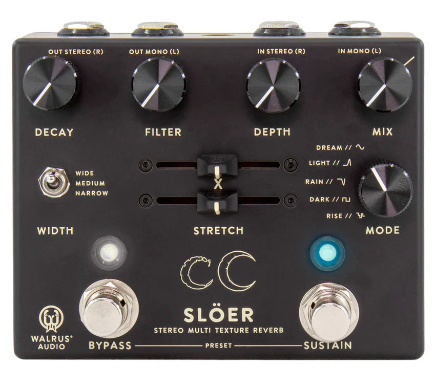 Walrus Sloer Black Pedal Reverb Estéreo 1