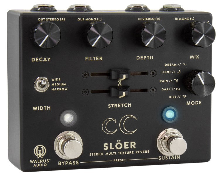 Walrus Sloer Black Pedal Reverb Estéreo 2