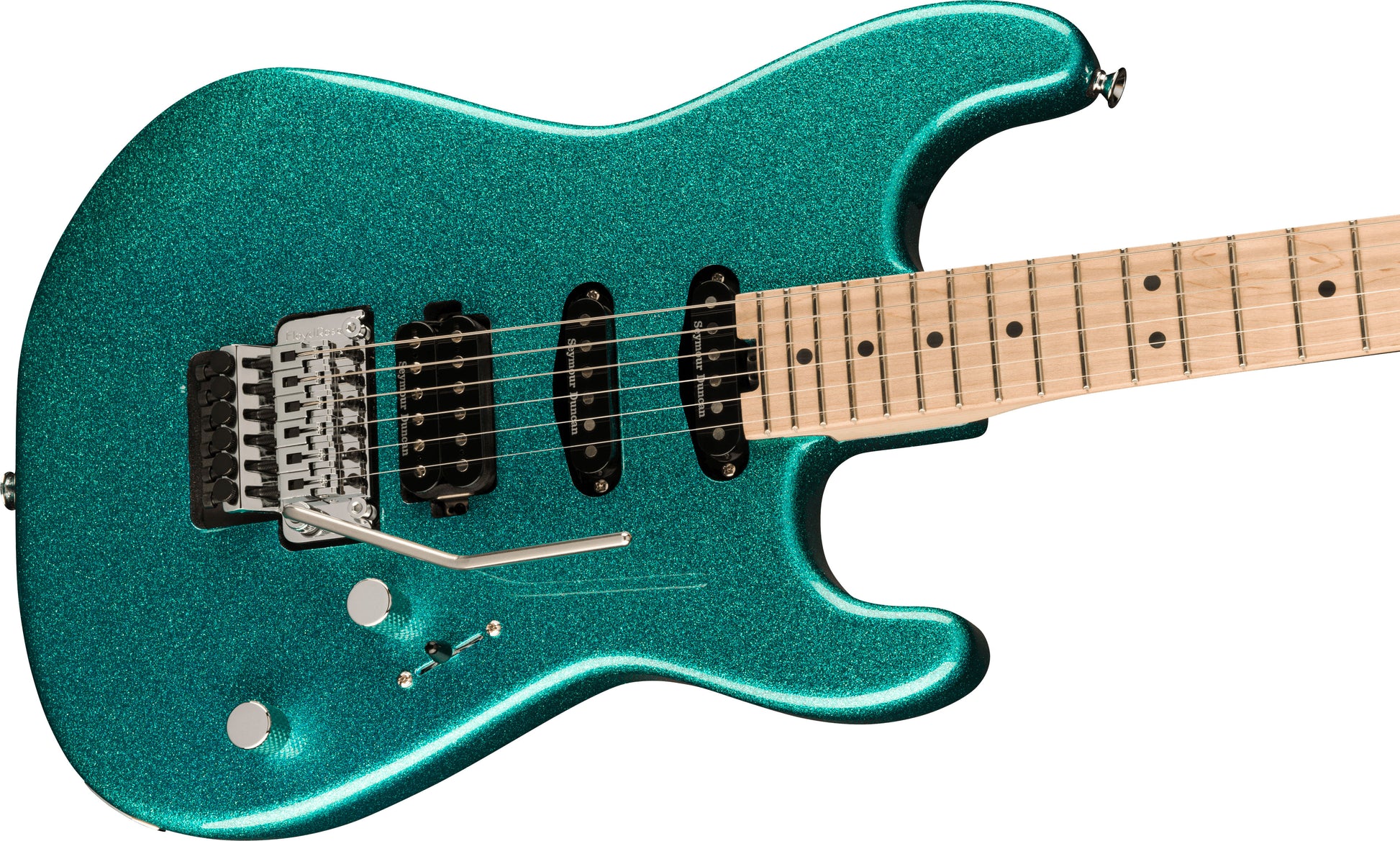 Charvel Pro-Mod San Dimas Style 1 HSS FR M MN Guitarra Eléctrica Aqua Flake 3