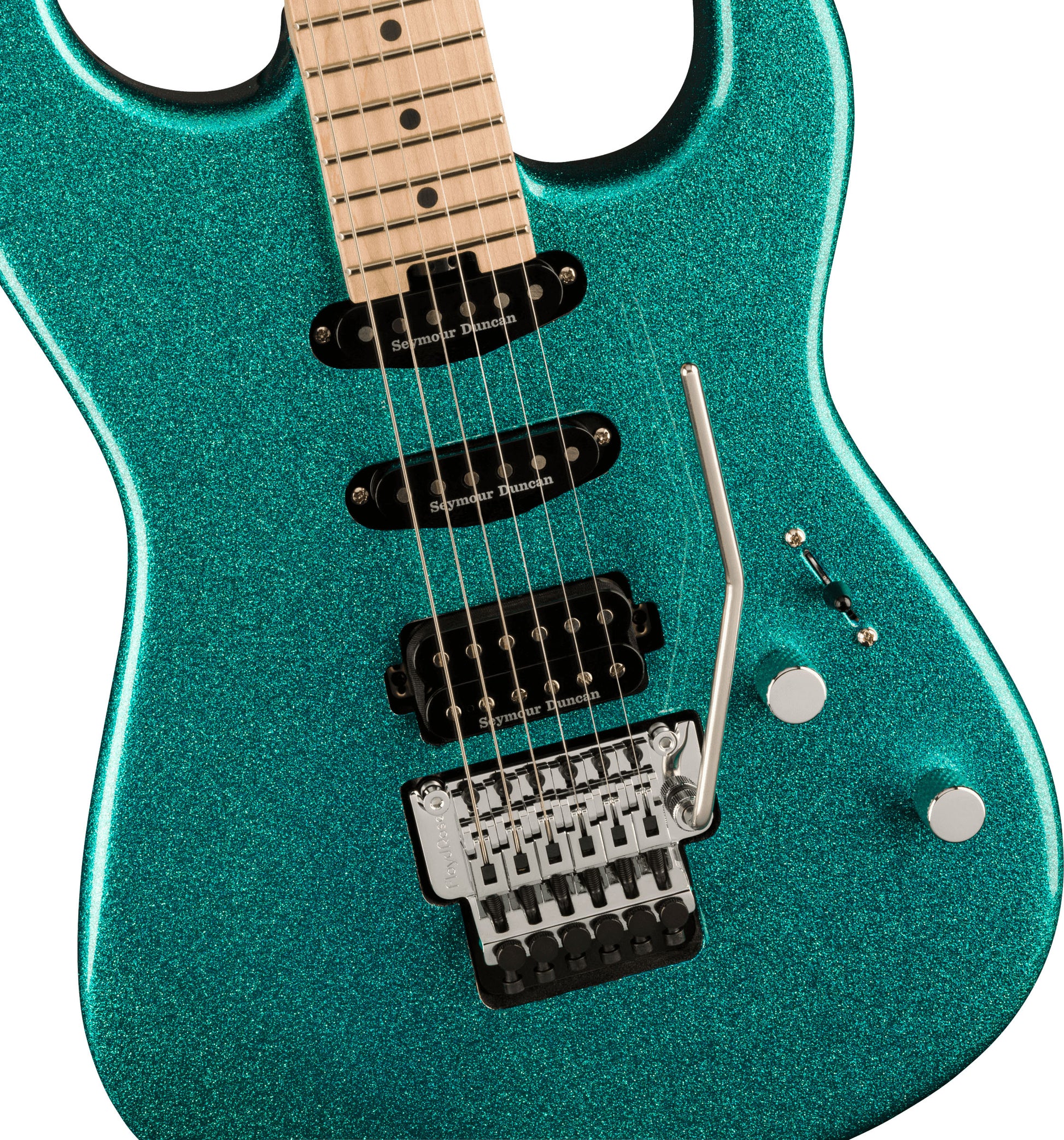 Charvel Pro-Mod San Dimas Style 1 HSS FR M MN Guitarra Eléctrica Aqua Flake 4