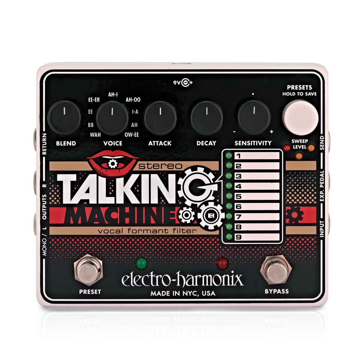 Electro Harmonix Stereo Talking Machine Pedal Filtro Vocal 17