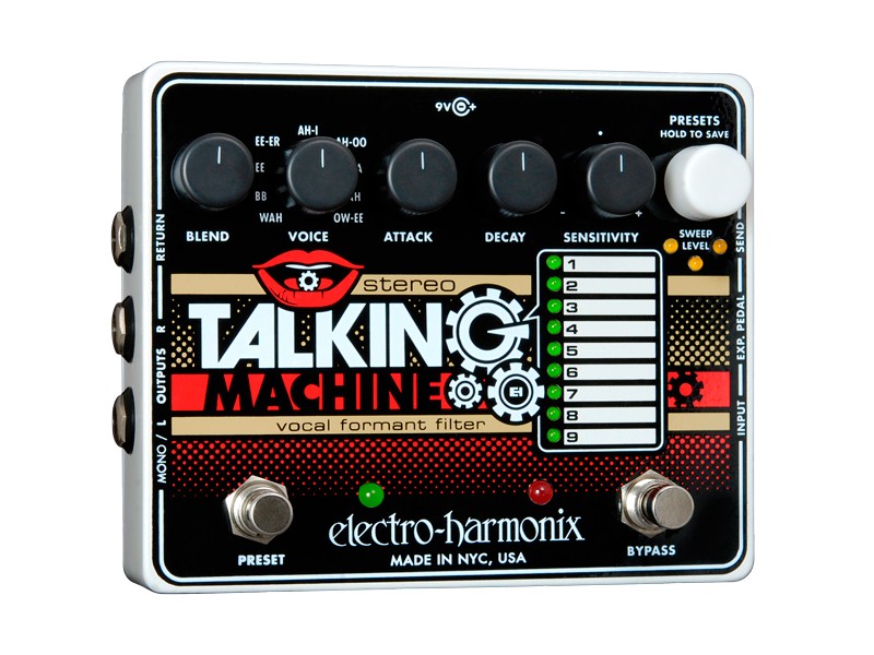 Electro Harmonix Stereo Talking Machine Pedal Filtro Vocal 18