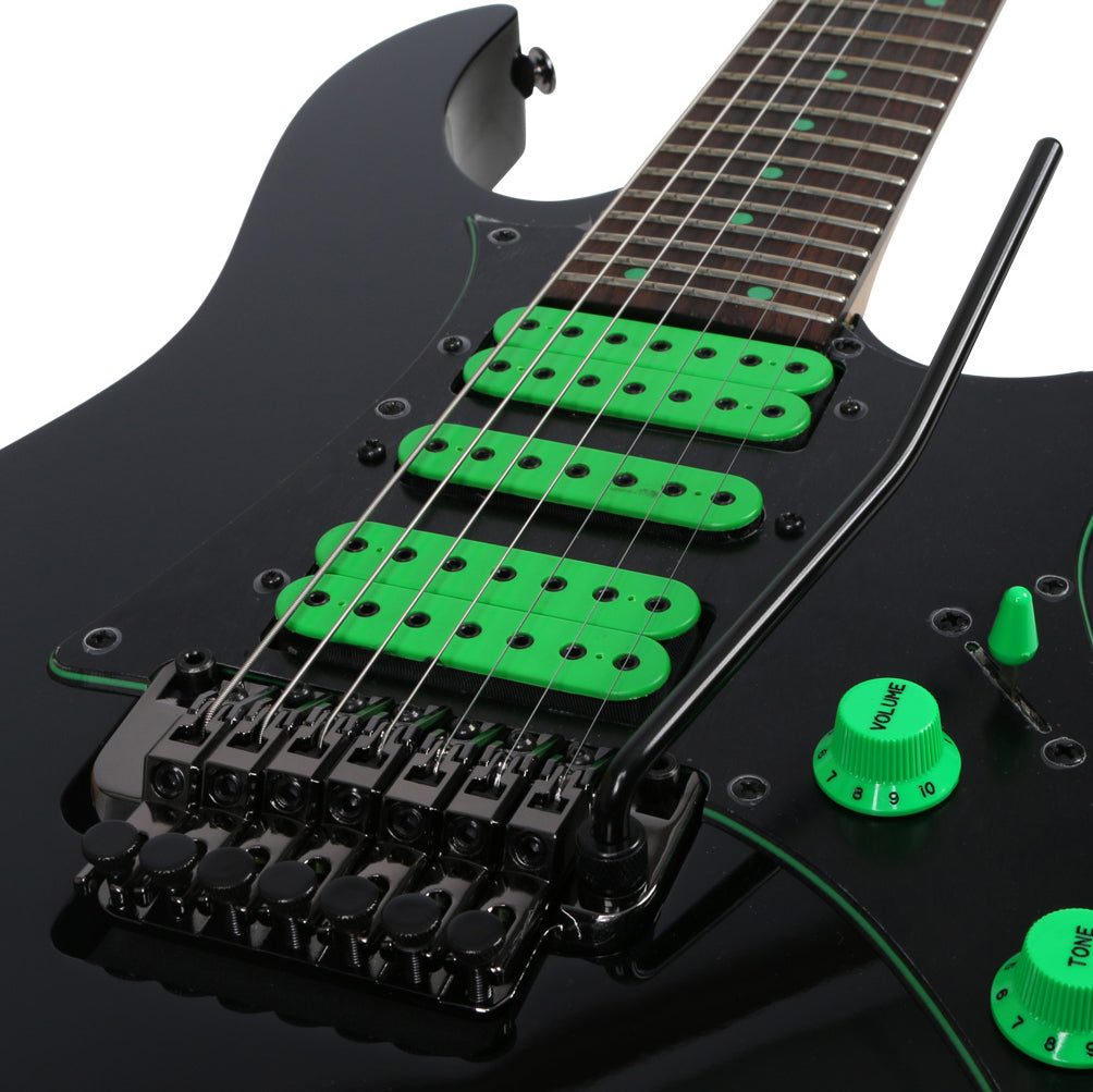 Ibanez UV70P BK Steve Vai Signature Guitarra Eléctrica 7 Cuerdas Negra 8