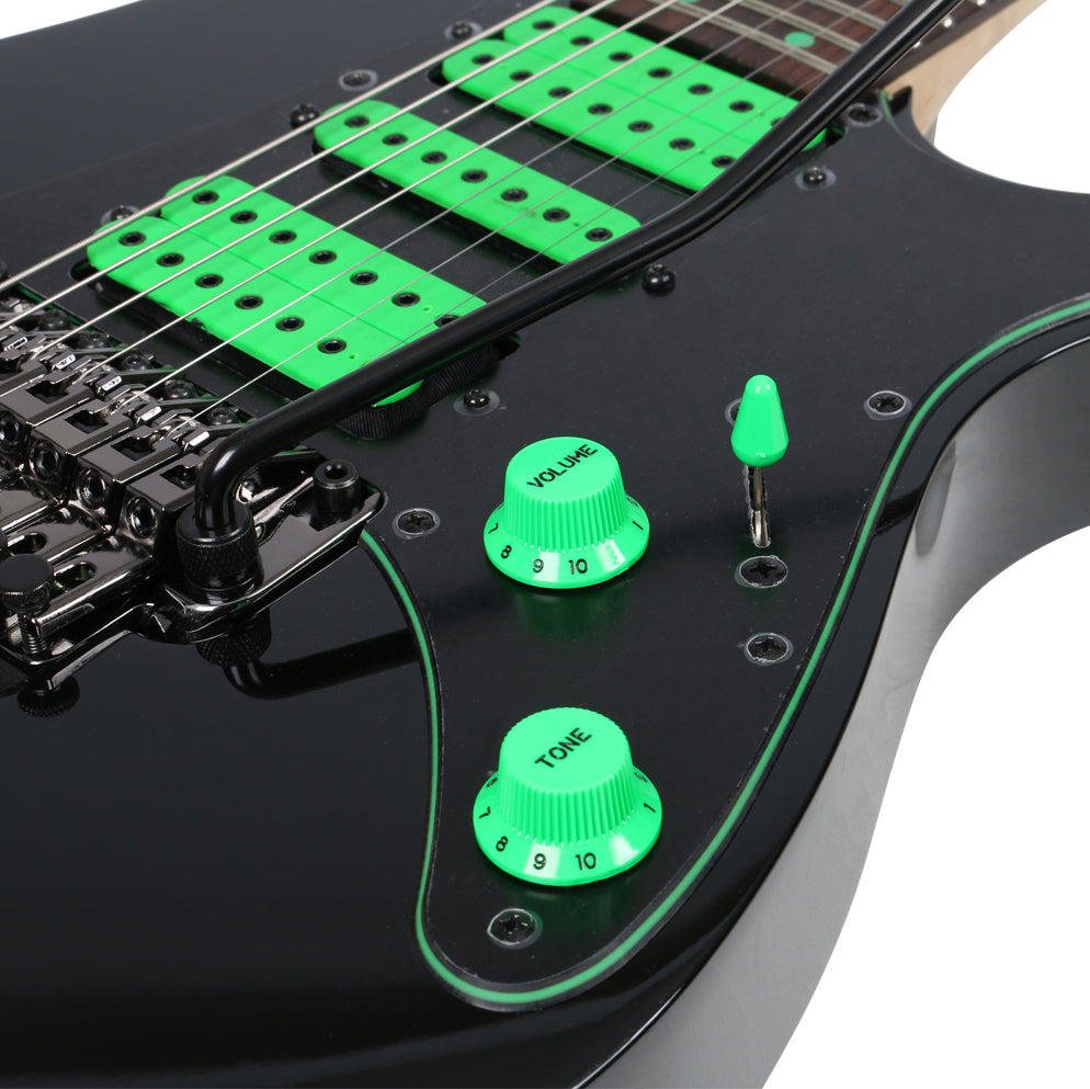 Ibanez UV70P BK Steve Vai Signature Guitarra Eléctrica 7 Cuerdas Negra 9