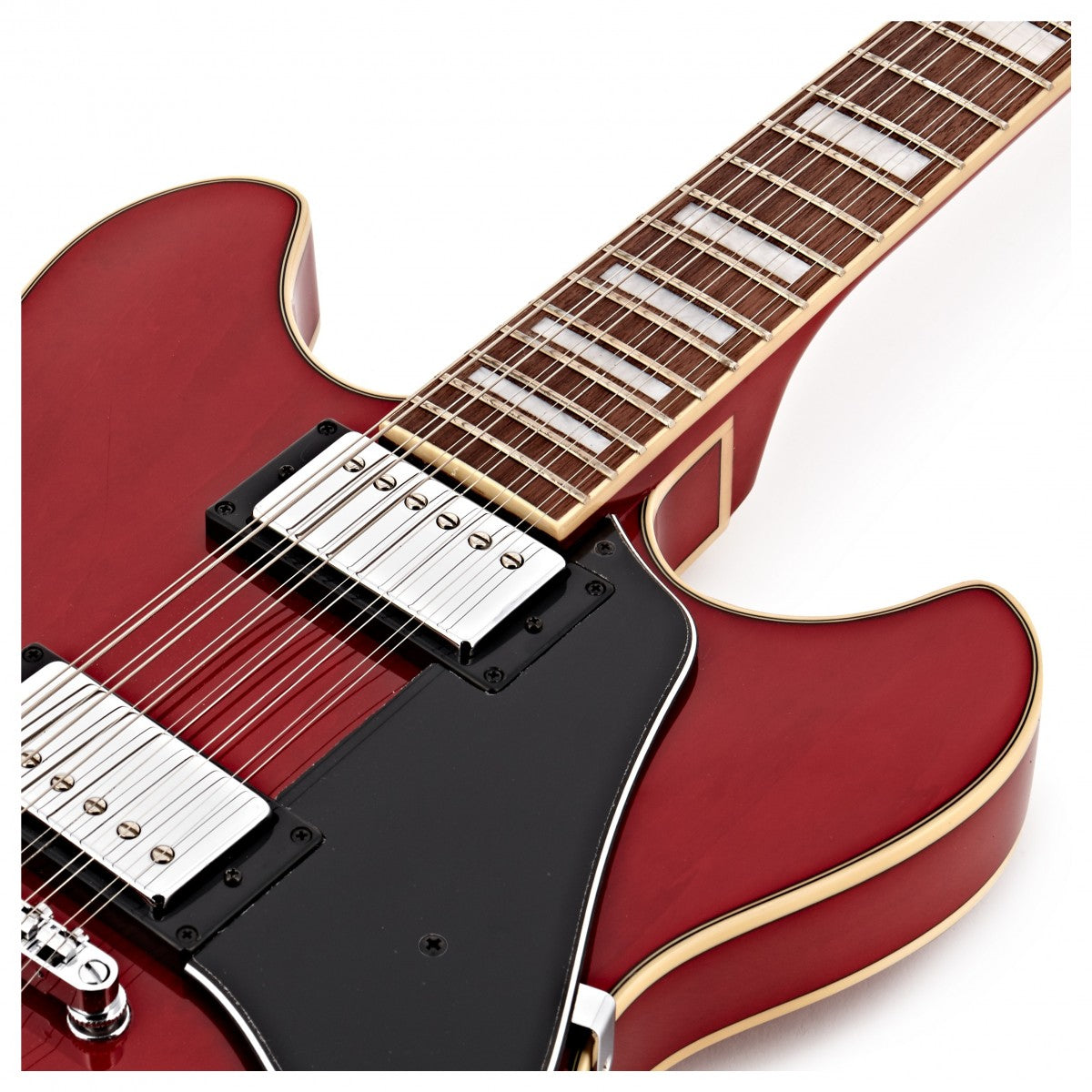 Ibanez AS7312 TCD Guitarra Eléctrica 12 Cuerdas Transparent Cherry 5