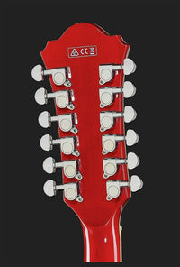 Ibanez AS7312 TCD Guitarra Eléctrica 12 Cuerdas Transparent Cherry 17