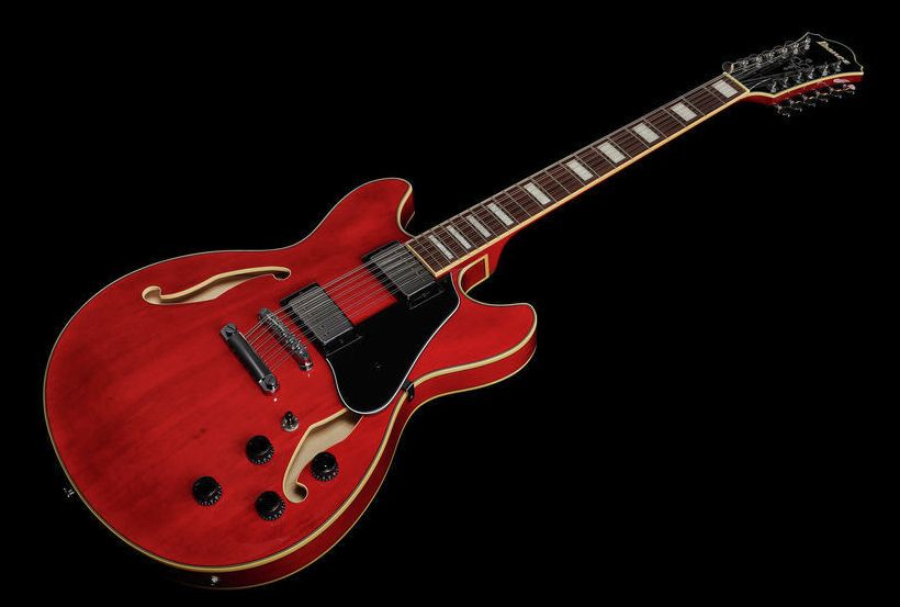 Ibanez AS7312 TCD Guitarra Eléctrica 12 Cuerdas Transparent Cherry 20