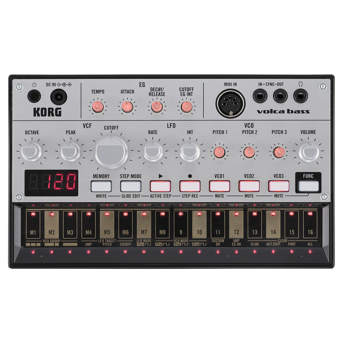 Korg Volca Bass Sintetizador de Bajo Analógico 8