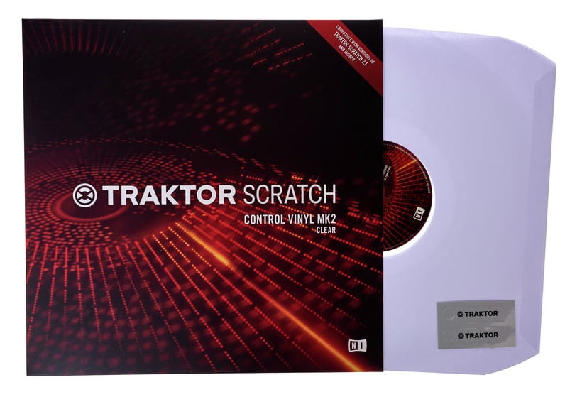 Native Instruments Vinilo Transparente V2 para Traktor Scratch Pro 2 2