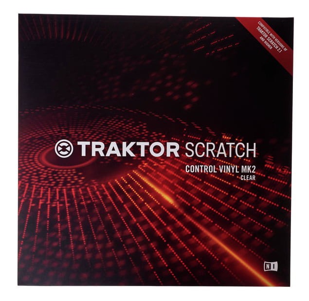 Native Instruments Vinilo Transparente V2 para Traktor Scratch Pro 2 3