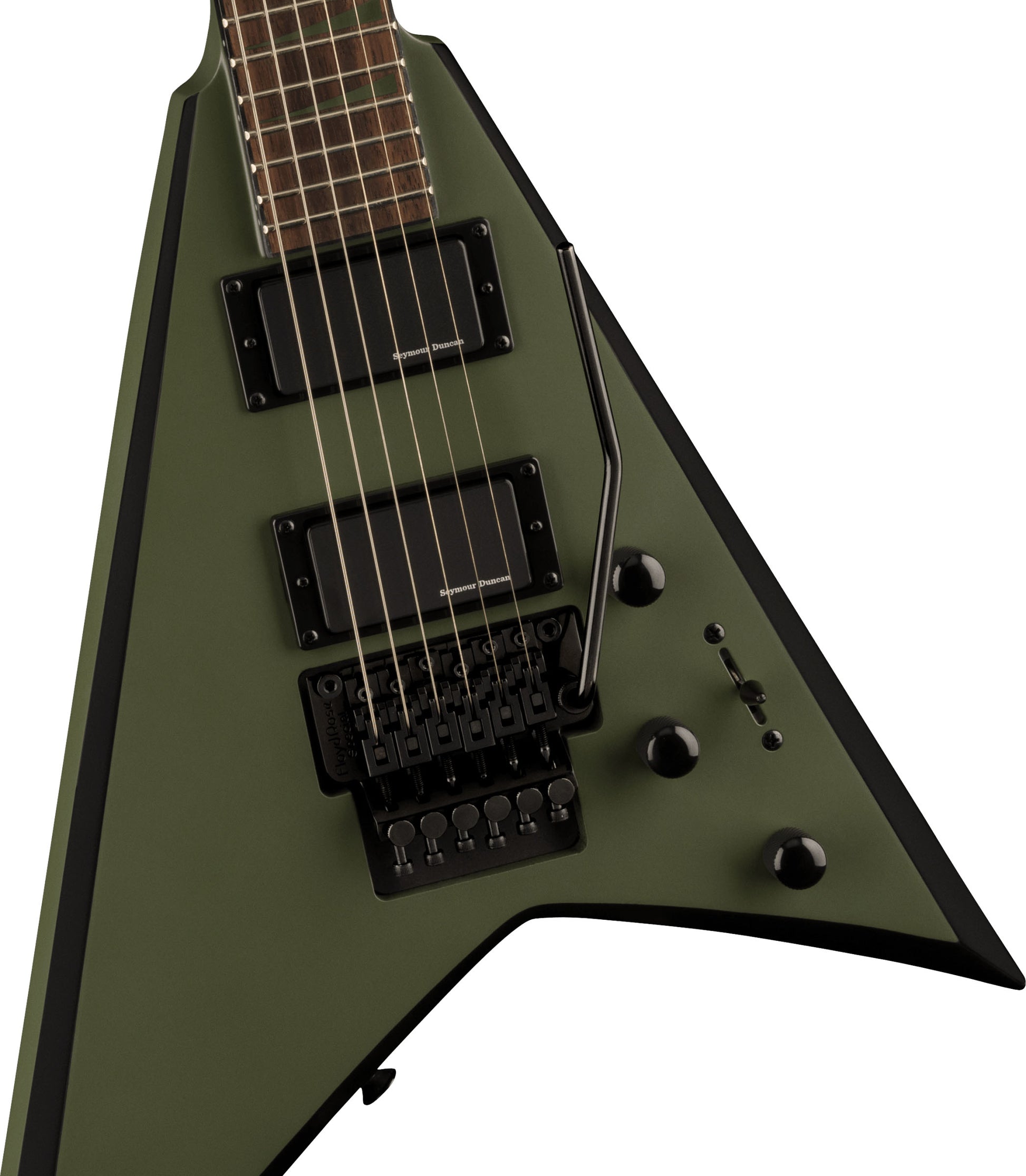 Jackson RRX24 X Series Rhoads IL Guitarra Eléctrica Matte Army Drab with Black Bevels 4