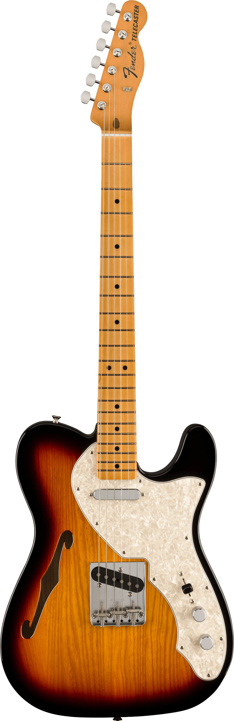 Fender Vintera II 60S Telecaster Thinline MN Guitarra Eléctrica 3-Color Sunburst 1