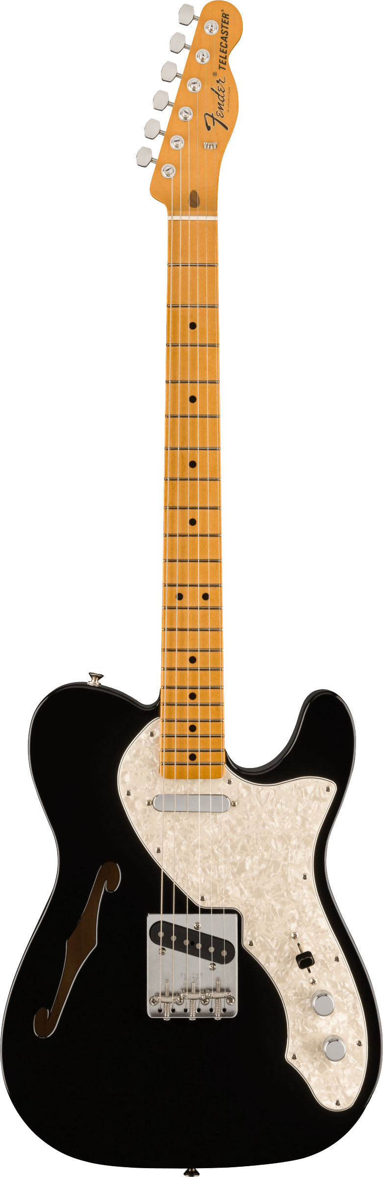 Fender Vintera II 60S Telecaster Thinline MN Guitarra Eléctrica Black 1