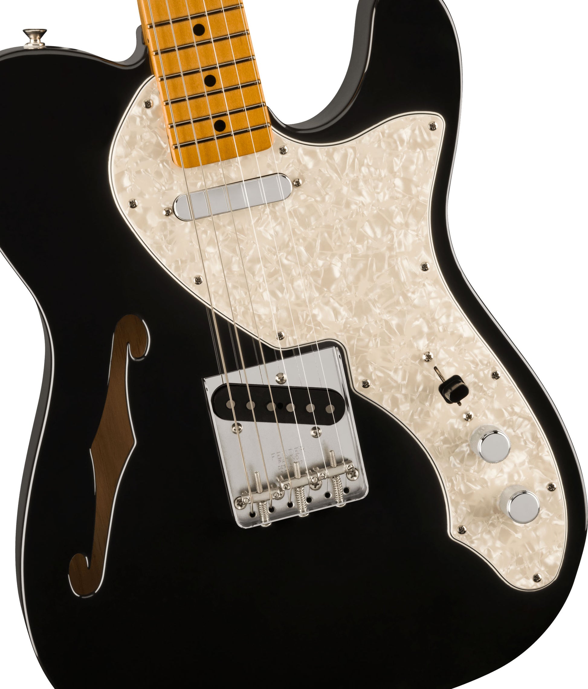 Fender Vintera II 60S Telecaster Thinline MN Guitarra Eléctrica Black 4