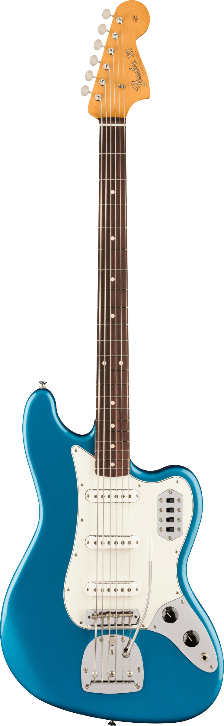 Fender Vintera II 60S Bass Vi RW Bajo Eléctrico Lake Placid Blue 1