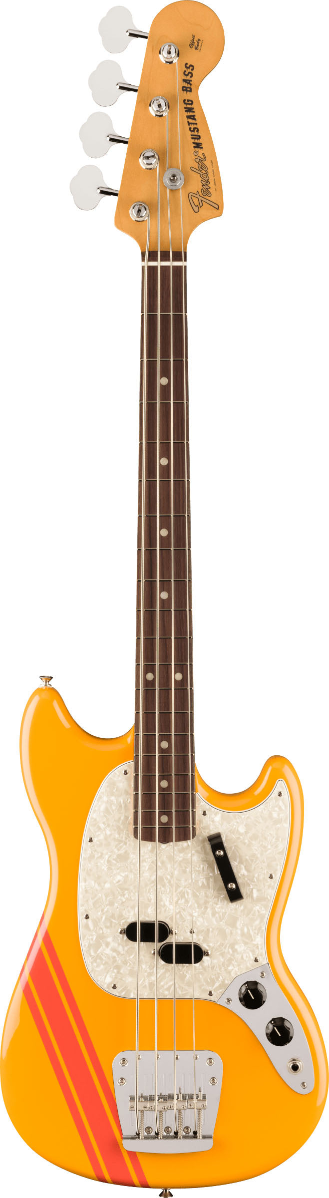 Fender Vintera II 70S Mustang Bass RW Bajo Eléctrico Competition Orange 1