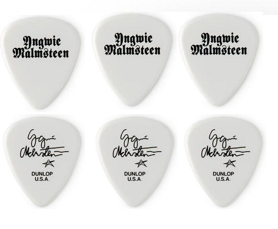 Dunlop YJMP01WH Yngwie Malmsteen Delrin Pack 6 Púas 1.50mm Blancas 1