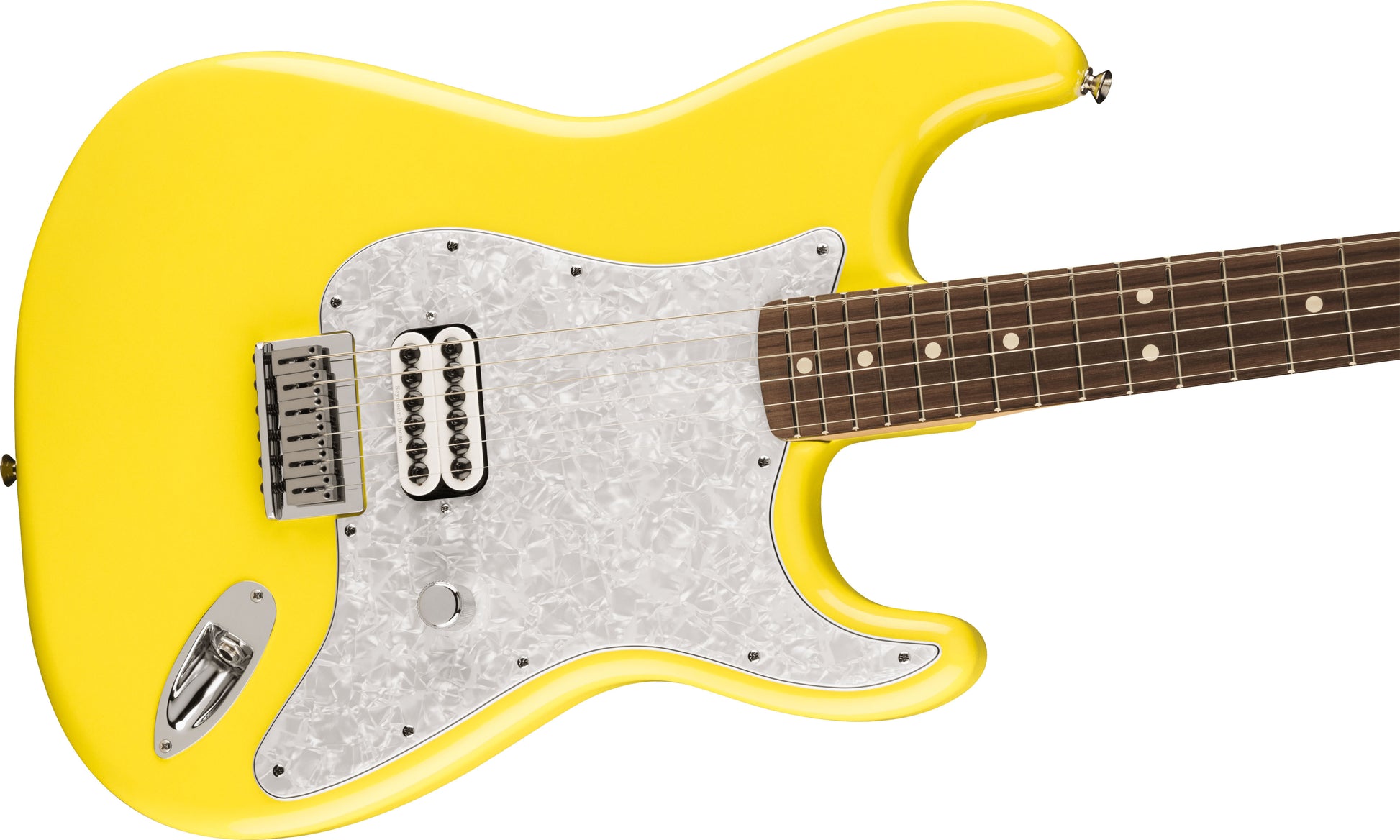 Fender Limited Edition Tom Delonge Stratocaster RW Guitarra Eléctrica Graffiti Yellow 3