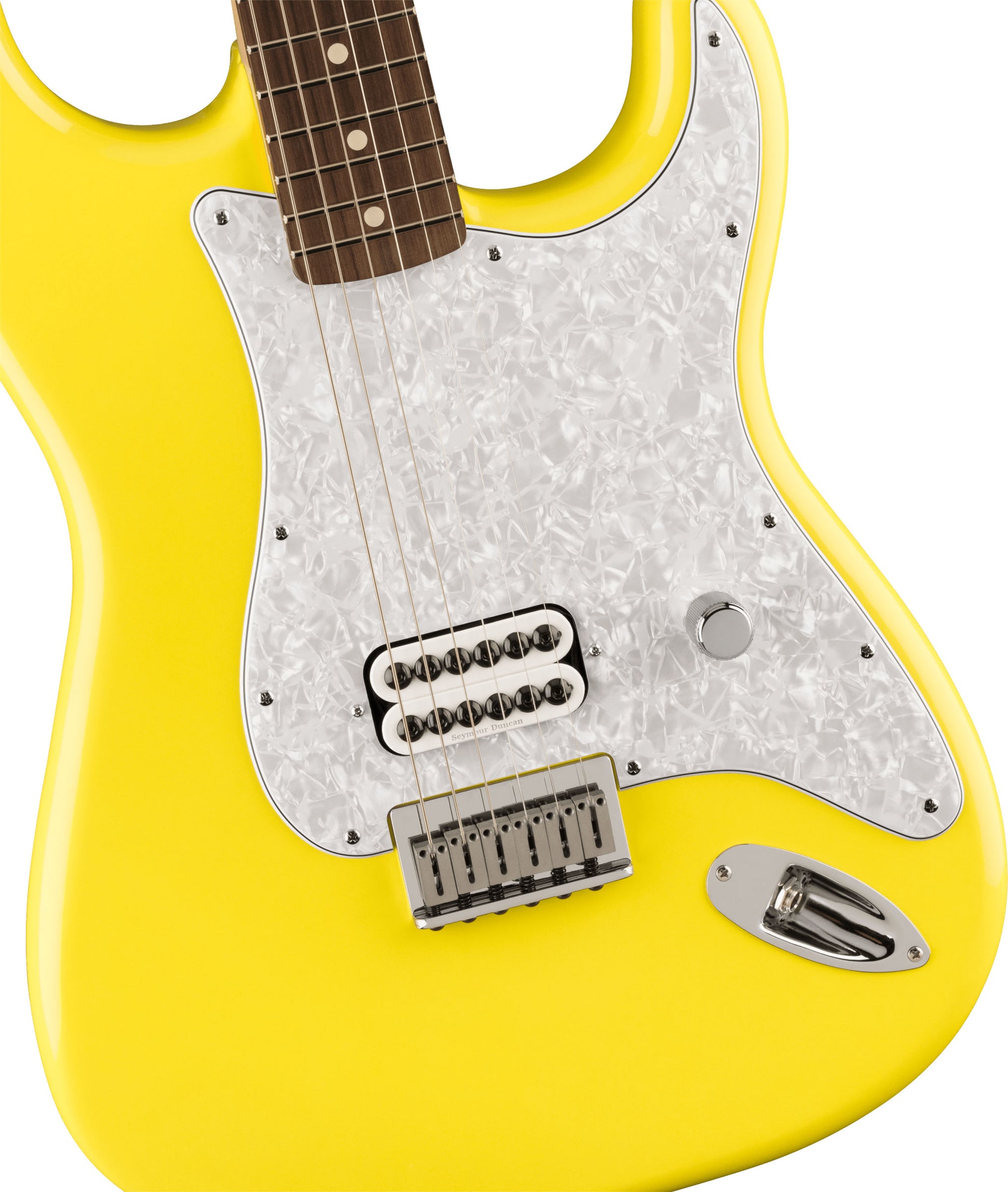 Fender Limited Edition Tom Delonge Stratocaster RW Guitarra Eléctrica Graffiti Yellow 4